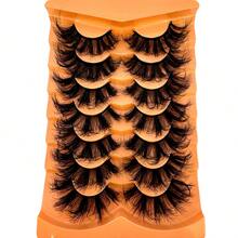 7 Pairs Mixed False Eyelashes Set, Looking Natural Faux Mink Lashes Include Cat Eye, Fluffy 3D Mink, Striped Styles - Black - View 2