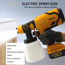 For DEWALT Electric Spray Paint Gun 800ML Cordless Paint Sprayer Electric Paint - Yellow - View 5