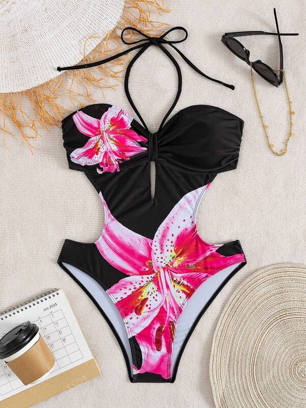 Costum de baie dintr-o singură piesă, cu halter, sexy, în stil european și american, pentru femei, stil nou