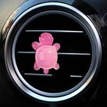 1pc Cute Luminous Colored Turtle Car Air Conditioning Vent Car Decoration Decoration Turtle Decoration Interior Fresh Air Vent Aromatherapy Clip - Big Turtle - View 9