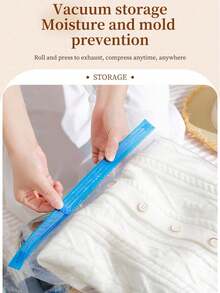 5 paquetes de bolsas de almacenamiento por compresión para viajes, bolsas al vacío para organizador de viajes que ahorran espacio, accesorios de viaje sin necesidad de vacío, bolsas de almacenamiento para empacar ropa, ropa interior y organizador de ropa para viajes