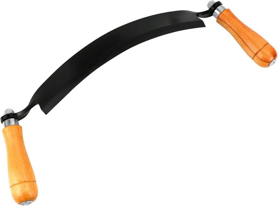 8IN Draw Knife – Heavy Duty Curved & Straight Blade,Durable Bark Peeling Tool For Hardwood/Softwood,Trusted By Woodworkers,7986316 - 青檸色 - 查看 1