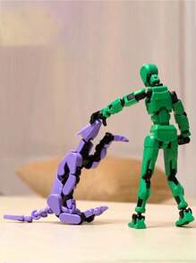 Juego de construcción de muñeco de perro de 13 articulaciones impreso en 3D, con figura de perro ajustable como juguete para alivio de estrés y decoración de habitación