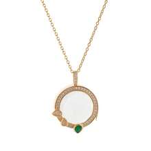 1pc Fashionable And Exquisite Round Box DIY Necklace Can Be Freely Matched With Animal Flower Sun Moon Heart-Shaped Necklace, Plated With 18k Gold, Not Easy To Oxidize, Showing Charm And Personalized. It Is Suitable For Girls' Daily Dressing Decoration, Beach Vacation Parties, Music Festivals.