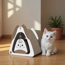 لوح خدش القطط من الورق المموج بشكل كاكتوس، متين، قابل للتسلق، وسادة خدش لعبة، محطة نشاط للحيوانات الأليفة، هدية للراحة واللعب، إكسسوار ديكوري للحيوانات الأليفة