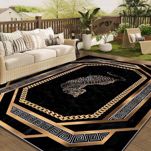 Velvet Modern Carpet - 850g/Sqm, Soft And Fluffy, Machine Washable, Non-Slip, Luxurious Appearance, Bohemian Style, Large Size, Vintage Pattern ,Luxury Velvet Carpet - High-Quality Lightweight Washable Rug, Soft & Fluffy, Durable Non-Slip Short Pile Carpet,Multiple Sizes Available,Non-Slip Bottom[Bathroom Mat] [Bath Mat][Bathroom Mats] Autumn Decorations/Thanksgiving Decorations
