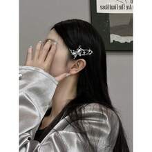 Niche Liquid Cat's Eye Butterfly Duckbill Hair Clip - Kẹp tóc hình con bướm mắt mèo - Xem 5