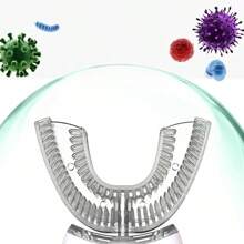 Cepillo de dientes eléctrico para adultos, tecnología de ondas sonoras, cepillos de dientes en forma de U para limpieza bucal, batería de litio de 400mAh, carga inalámbrica y luz LED, regalo para el Día del Padre, Día de la Madre