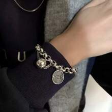1pc Rock & Hip Hop Vintage Creative Lucky Tassel Beads Bracelet, Party Jewelry Gift