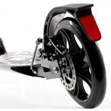 LARGE FOLDABLE SCOOTER, SHOCK ABSORBER, CITY BRAKE, 100 KG, BLACK - Black - View 2