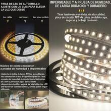 Espejo Touch Baño Redondo Espejo Con 1 Modo Función De Ajuste De Luz Tricolor Diámetro 60cm Pared Decorativos Cuadrado Eléctrico Marco Espejos - Blanco - Ver 3