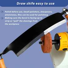 10 In Draw Knife,Draw Knife Debarking Tool,Curved Draw Knife,Draw Shave Tool Debarking Hand Tool,Ergonomic Handle,Simple And Effortless To Use,Bark Stripper Tool,Handsaws,7986318 - 淺藍色 - 查看 6