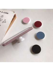 5/1 PC Phone Grip, Phone Stand, Cute Macaron-Colored Round Foldable And Expandable Multi-Functional Phone Grip & Kicktand, Replaceable Grip, Compatible With IPhone And Android Phones, Birthday Gift, Family And Friends, Push-Pull Phone Grip, Phone Accessories, Christmas