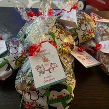 20pcs Christmas Gift Tags, Personalized With Elf & Christmas Designs, For School Teachers DIY - Multicolor - View 3