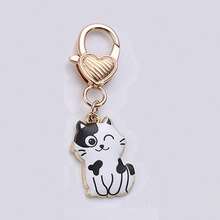 1pc Cat Keychain Pet Key Ring Animal Key Chains Souvenir Gifts For Women Men Cay Keys DIY Handmade Jewelry