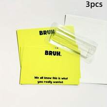 3pcs Cash Gift Set For Teenage Boys, Includes Bruh Money Card, Teen Wallet, Great For Birthday, Holiday, Christmas Gift - Green - View 2