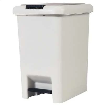 Cesto de Basura con Pedal y Tapa Automática para Baño, Cocina u Oficina, Bote de Basura Rectangular Moderno de Plástico Resistente, Papelera Higiénica con Apertura de Pie y Botón Solución Discreta y Funcional para Residuos Diseño Compacto y Elegante. Perfecto para Mantener la Higiene y el Orden en Cualquier Habitación