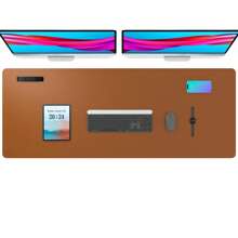 80 X 40 Cm Beige Extended Mouse Pad, Writing Pad, Office Desk Mat, Desktop Protector, Anti-Glare, Anti-Scratch, Waterproof PU Leather + Anti-Slip Velvet Surface, Multiple Sizes & Colors Available, Modern Home Decor Pad, Leather Desk & Coffee Table Pad, Laptop Protector, Washable & Reusable Extra Large Computer Mouse Pad, Easy To Clean Office & Study Supplies Gaming Mouse Pad