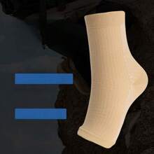 2 Pairs Compression Leg Warmers, Breathable Lightweight Open Toe Elastic Leg Warmers, Unisex Half-Toe Compression Leg Warmers, Random Color