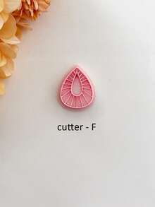 1/6pcs Geometric Shaped Soft Clay Molds, Retro Embossing Set, Polymer Clay Cutter, Clay Earring Cutter, Polymer Clay Earring Making Tools, Clay Jewelry Making Kit, Clay Earring Molds, PLA Material, DIY Earring Gift - Pink - View 16