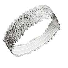 6 件女士 70 年代迪斯科服装配饰套装 - 包括 70 年代迪斯科黑色卷发合成发、镶钻时尚眼镜、闪光围巾、闪光头带、流苏耳环和戒指 - 非常适合复古派对、狂欢节、复活节和主题活动、迪斯科服装配饰万圣节