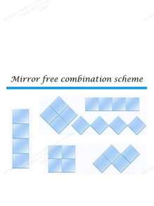 8pcs Acrylic Square Mirror Wall Stickers - Self-Adhesive, No Power Needed, Suitable For Home Gym, Bedroom Vanity And Decoration