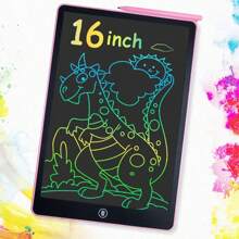 RSP 1pc 16/12/8.5/6.5 Inch LCD Color Drawing Tablet, Writing Pad, With Stylus, Montessori Educational Tool, Erasable Board, Birthday, Christmas, Halloween, Easter Gift
