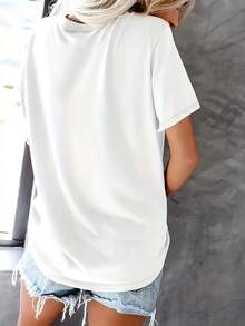 Women T-Shirts - White - View 2