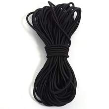 0.5/1/1.5/2/3/4mm White Black Round Elastic Ribbon Sewing Elastic Band Fiat Rubber For Waist Band Stretch Rope DIY Sewing