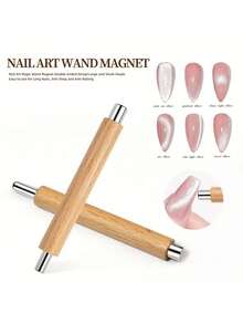 1 Piece Of Cat's Eye Nail Magnet, Double-Headed Magic Wand Magnet, Strong Magnetic Force, Multi-Functional DIY Nail Magnet Tool,Nail Supplies,Nail Tools,Nail Art Tools,Back To School,Nails,Nail Tools For Press On Nails - Multicolor - View 7