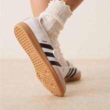 Adidas Originals 女款 2026 新款 SAMBA JANE 魔术贴玛丽珍休闲运动鞋，白色 T 字鞋头 JR1402