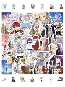 Frieren: Beyond Journey's End Sticker Cartoon Anime Figure Frieren Image Stickers Manual DIY Puzzle Paster Mini-Game Waterproof Sticker Festival Gifts Party Gifts A Birthday Present Luggage Notebook Computer Mobile Phone Decoration Sticker New HOT Figures Water Bottle Stickers Games