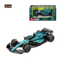 Burago 1:43 比例压铸阿斯顿马丁 AMR23 合金汽车模型，儿童玩具车，可收藏，可开门，男孩生日礼物 - 彩色 - 查看 2