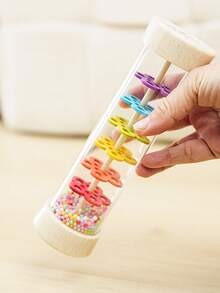 儿童木制雨声器，雨棒 - 可发出声音安抚婴儿，适用于婴儿摇铃管雨棒摇铃音乐感官听觉乐器玩具，适合婴儿儿童女孩 - 彩色 - 查看 12