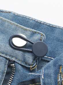 3/6pcs Denim Waist Enlargement Tool, Extension Buckle, Waist Expansion Button Elastic Adjustment Buckle, Detachable, Waist Enlargement Without Seam Buckle, Suitable For Jeans, Trousers, Seamless Detachable Denim Tight Buckle, Men's And Women's Adjustable Waistband Extender, Comfortable Fit Button - Multicolor - View 3