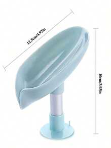 2pcs Leaf Shaped Soap Box Drain Soap Holder Bathroom Accessories Suction Cup Soap Dish Soap Dish Bathroom Soap Container(Products May Have Chromatic Aberrations Due To Light And Production Batch Issues.The Colors Of The Connecting Tubes For The New And Old Models Are Different. New And Old Models Are Shipped Randomly.)