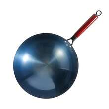 Sarten Olla Acero Inoxidable Tipo Wok 30 Cm Diámetro - Azul - Ver 1