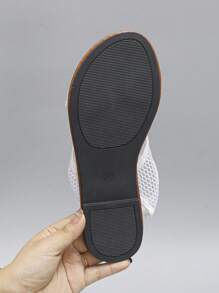 Sandalias de verano, sandalias planas de moda, zapatos de malla transpirables minimalistas, calzado de playa para dama, adecuados para uso al aire libre y uso diario