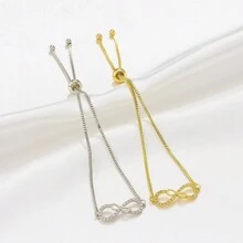 1pc Minimalist Stylish Colorful Zirconia Round Plate & Snowflake Rotating Chain Bracelet, Fashion Accessory Gift For Women, Girls, Friends, Girlfriend, Birthday, Graduation Party