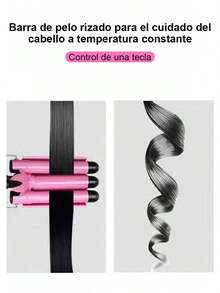 Rizador de tres cilindros,Rizador de huevos, temperatura ajustable - Dorado - Ver 2