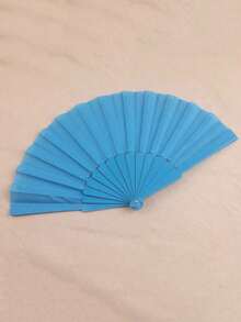 PC/5PCS塑料便携式手持球形风扇，中日婚礼装饰折叠，低调简约的送礼佳品，适合派对、婚礼、典礼、家居装饰，或作为礼物赠送他人、表演道具；适合DIY，适合派对主题或打造独特设计。（产品生产过程中存在轻微瑕疵，但不影响成品）