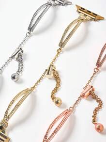 1 Piece Of Women's Watch Strap With Slim Artificial Rhinestones For Apple Watch Strap, Shining Your Watch, Suitable For Apple Watch 1/2/3/4/5/6/7/8/9/10/SeUltra Series Watches 38/42/44/45/46/49 Mm