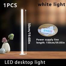 1pc Compact LED Desk Lamp, For Work, Reading, Learning, Bedside, Task Lighting, LED Light, USB Lamp, Computer Monitor Light