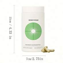Female Hair Growth Supplement - Supports Hair Growth And Nutritional Balance, Suitable For 18-44 Years Old, Nourishes Hair Internally. Improve Hair Toughness: 120 Capsules Per Bottle - Khác - Xem 3