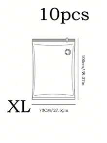 1/5/10pcs, Extra Large Vacuum Transparent High Quality Compression Storage Bags, Portable Storage Bags For Travel Essentials, Clothes, Bedding, Blankets, Bedding, Etc. Manual Vacuum Pump Compression Bag Set, No Electricity Required, Transparent Vacuum Compression Storage Bags - Multicolor - View 20