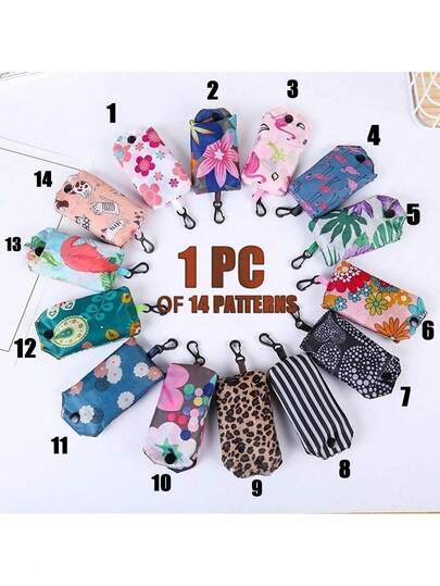 1pc Large Waterproof Reusable Shopping Bag/Beach Bag - Foldable Grocery Tote Bag, Durable And Machine Washable