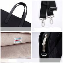 General Computer Bag 13-14 Inches, Single Shoulder Crossbody, Shock Resistant, Multi Compartment File Bag, Male And Female Universal Bag, Silk Scarf Bow - Multicolor - View 4