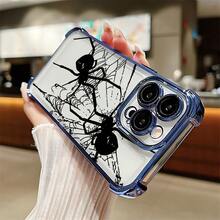 Funda de Teléfono Ángel Negro Muerte Demonio para 16, 15, 14, 13, 12, 11 Pro, X, XR, XS, 8, Plus - Funda Transparente Suave a Prueba de Golpes - Colores mixtos - Ver 6