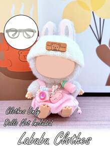 1 Stück Kleidung für (Puppe nicht enthalten), Puppenkleidungs-Set, Mini Kamera Zubehör Anhänger, Taschenverzierung Anhänger/Schlüsselanhänger/Mini Charm, geeignet als Party-, Familien- und Geburtstagsgeschenke. Süßer Hut-Schuhe-Sonnenbrille Anzugsatz, passend für Kleidung & 17cm stehende Puppen, Spaßiges Zubehör für Vatertag, Muttertag, Valentinstag, Erntedankfest, Ostern, Geburtstage, Geschenke an Familie und Freunde, Hochzeiten, Abschlussfeiern.