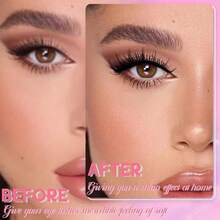 Eye Lashes False Eyelashes Faux Mink Fluffy Lashes Wispy Strip Lashes Natural Look Long Winged Foxy Lash Pack 10 Pairs Eyelashes(Flare) - 柔和俯衝 - 查看 9